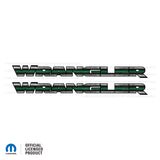 JK "Wrangler" Hood Decal - Thin Green Line