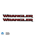 JK "Wrangler" Hood Decal - Thin Red Line