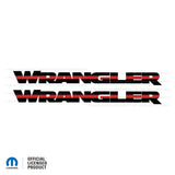 JK "Wrangler" Hood Decal - Thin Red Line