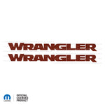 JK "Wrangler" Hood Decal - Topographic Patterns
