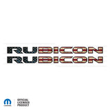 JL/JT "Rubicon" Hood Decal - Distressed American Flag