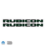 JL/JT "Rubicon" Hood Decal - Thin Green Line