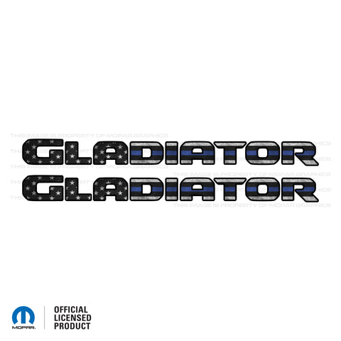 JT "Gladiator" Hood Decal - Thin Blue Line