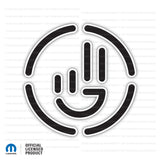Jeep Wave Decal - Color Outlines