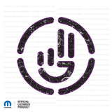 Jeep Wave Decal - Distressed Pattern With Color Outlines