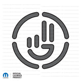 Jeep Wave Decal - Black Outlines