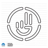 Jeep Wave Decal - Black Outlines