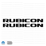 JK "Rubicon" Hood Decal - Single Color