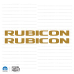 JK "Rubicon" Hood Decal - Single Color