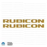JK "Rubicon" Hood Decal - Single Color