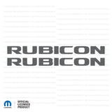 JK "Rubicon" Hood Decal - Single Color