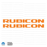 JK "Rubicon" Hood Decal - Single Color