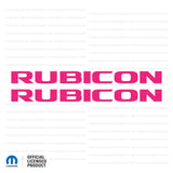 JK "Rubicon" Hood Decal - Single Color