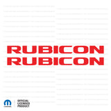 JK "Rubicon" Hood Decal - Single Color