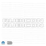 JK "Rubicon" Hood Decal - Single Color