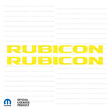 JK "Rubicon" Hood Decal - Single Color