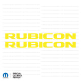 JK "Rubicon" Hood Decal - Single Color