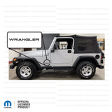 TJ "Wrangler" Fender Decal - Factory OEM - Gloss Black