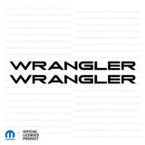 TJ "Wrangler" Fender Decal - Factory OEM - Gloss Black