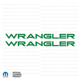 TJ "Wrangler" Fender Decals - Single Colors