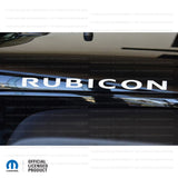 TJ "Rubicon" Hood Decal - Single Colors