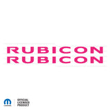 TJ "Rubicon" Hood Decal - Single Colors