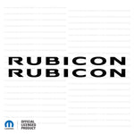 TJ "Rubicon" Hood Decal - Factory OEM - Gloss Black