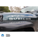 TJ "Rubicon" Hood Decal - Factory OEM - Metallic Silver