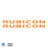 TJ "Rubicon" Hood Decal - Single Colors