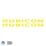 TJ "Rubicon" Hood Decal - Single Colors