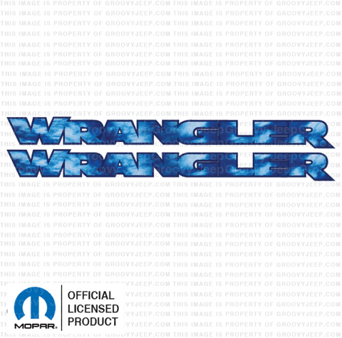 Jk 2007-2018 Jeep Wrangler Hood Decal Tie Dye Blue Vehicles & Parts