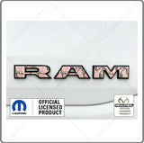 19 - 24 RAM Side Emblem OVERLAY Decals Realtree Camo APC Pink Stickers FD1C8