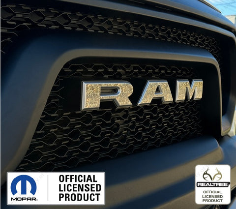 19-24 Gen5 RAM Grille OVERLAY Decals Rrealtree Camo Max4 Front Stickers FD1D7