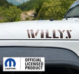 SET 2 Jeep Wrangler WILLYS Hood Decals Stickers 3D Topo Map TAN black red UV2A4