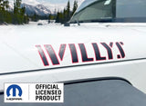 Jeep WILLYS Hood Decals 3D