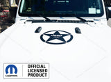 SJ 12" JEEP 1941 Star Hood Vinyl Decal GLOSS BLACK