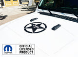SJ 12" JEEP 1941 Star Hood Vinyl Decal GLOSS BLACK