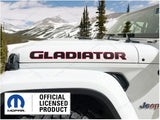 SET OF 2 - Jeep GLADIATOR Hood Decals Stickers Map 3D Topo Lines Red Black UV1A2