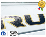 (2x) Jeep Wrangler RUBICON Hood Decals Stickers 3D 392 Map Black Gold Map UV1A1