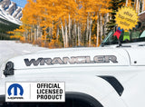 Set of 2 - Jeep WRANGLER JL Hood Decals Stickers UV Gloss and Matte Black UV1R1