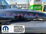 Jeep SAHARA Hood Decals 3D