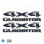 JT "4x4 Gladiator" Decal - Thin Blue Line