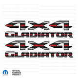 JT "4x4 Gladiator" Decal - Thin Red Line