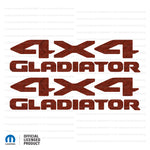 JT "4x4 Gladiator" Decal - Topographic Patterns