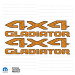 JT "4X4 GLADIATOR  " DECAL - Topographic Patterns with Outline