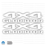 JT "4x4 Gladiator" Decal - Single Colors