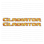 JT "Gladiator" Hood Decal - Flame