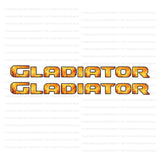 JT "Gladiator" Hood Decal - Flame