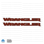 JK/JL "Wrangler" Hood Decal -  Topographic Patterns with Outline