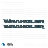 JK/JL "Wrangler" Hood Decal -  Topographic Patterns with Outline